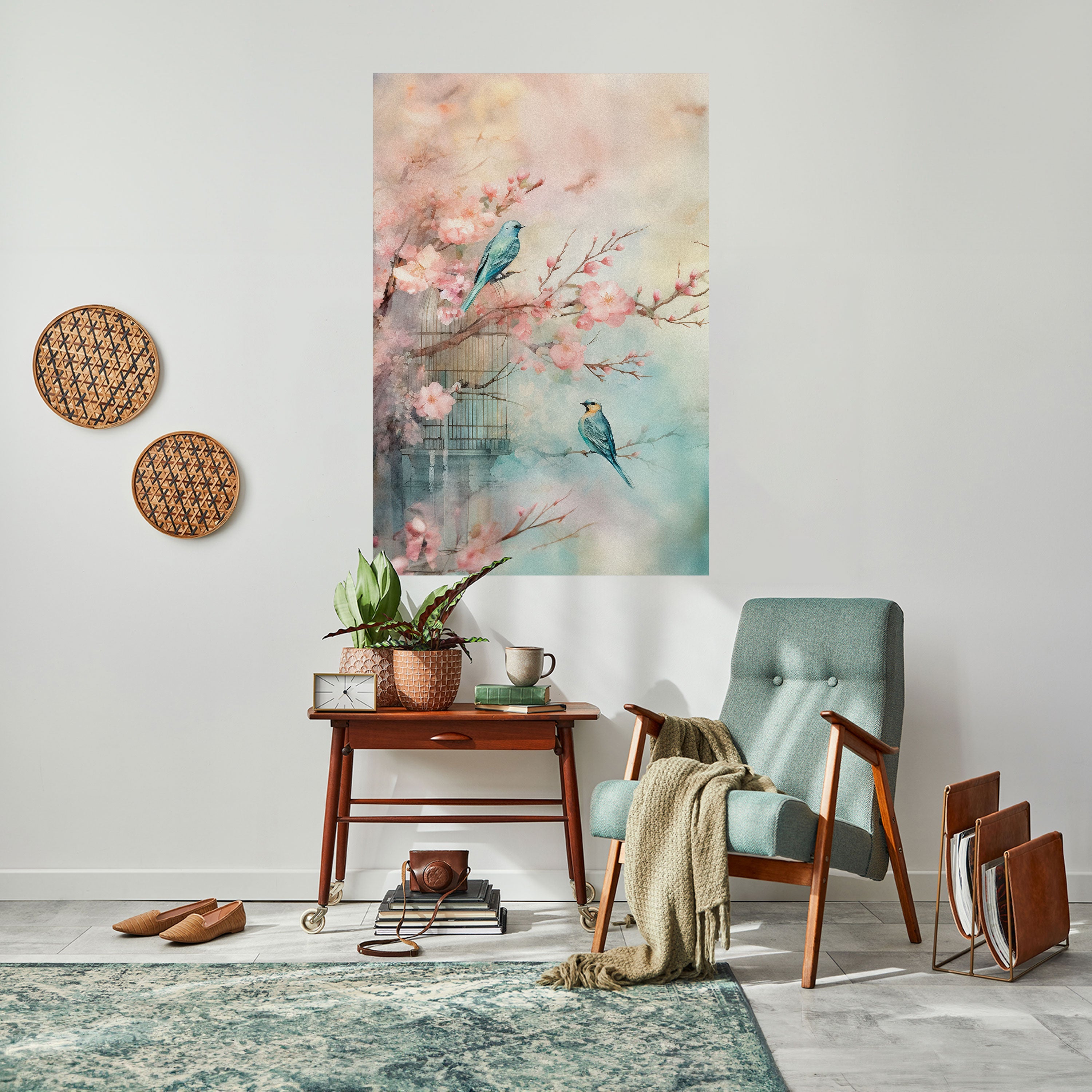 CHERRY BIRDSONG Poster Vertical Autocolante