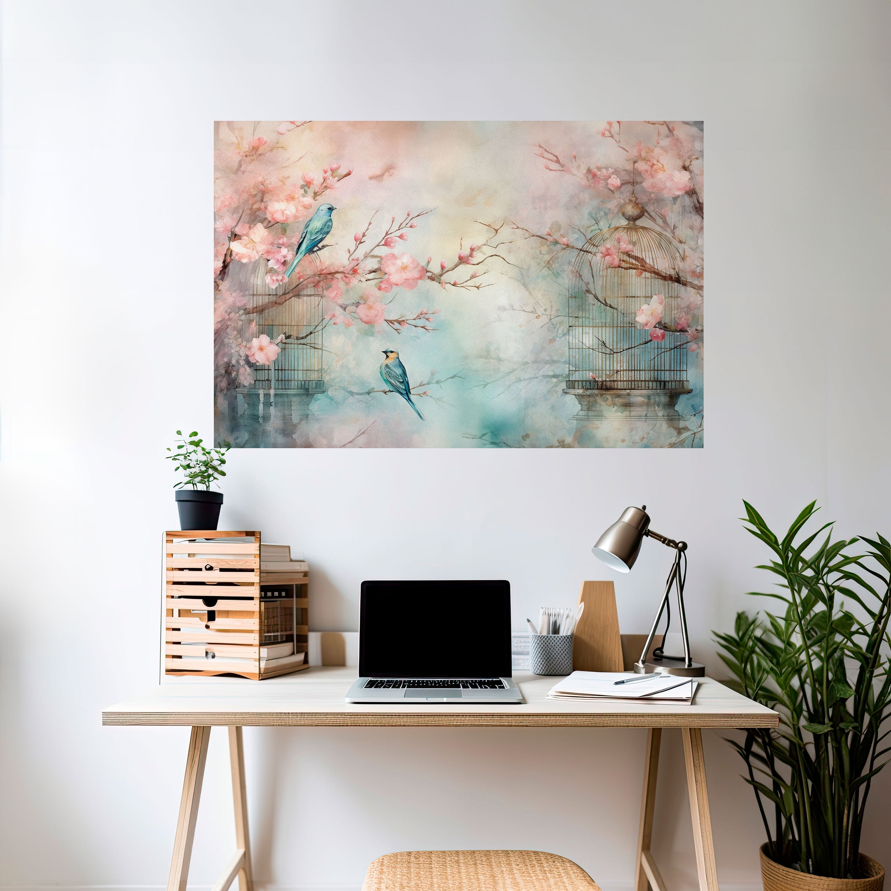 CHERRY BIRDSONG Poster Horizontal Autocolante