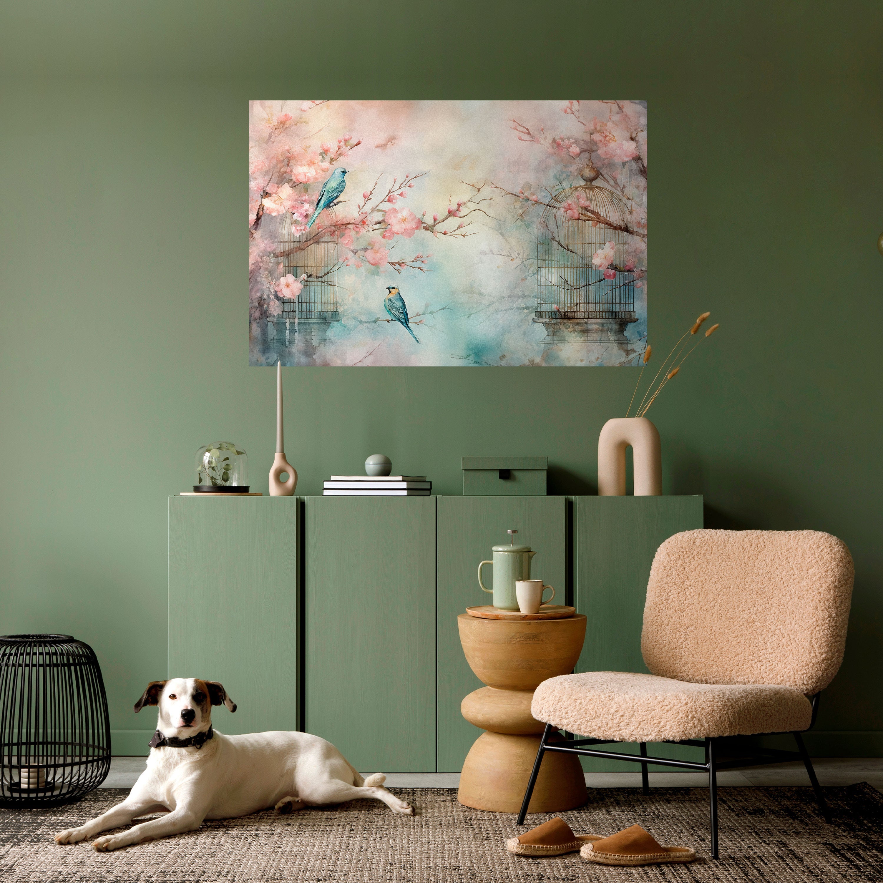 CHERRY BIRDSONG Poster Horizontal Autocolante