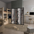 JAPANESE BLOSSOMS Biombo Decorativo de 4 Painéis