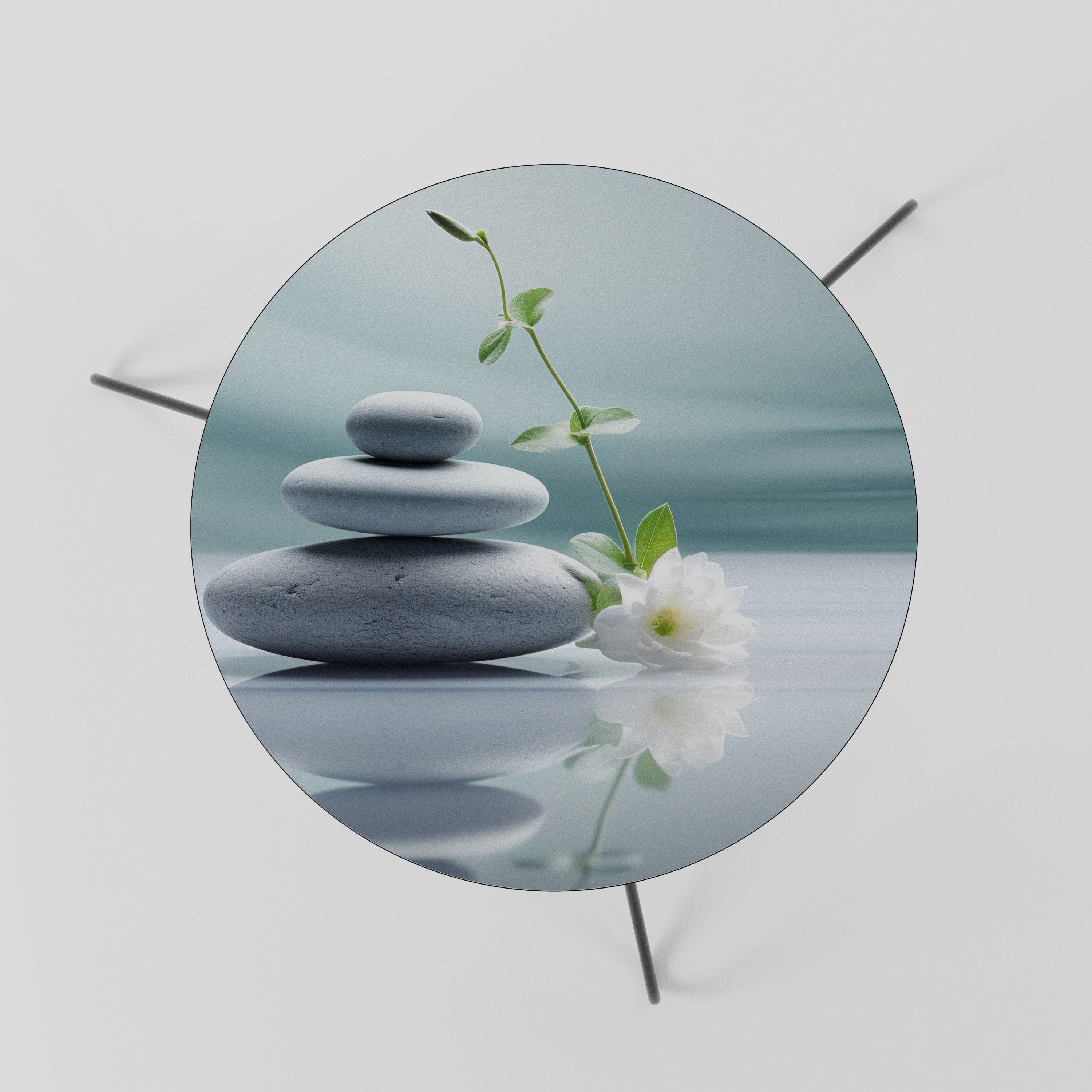 TRANQUIL STONE BALANCE Mesa de Centro 60