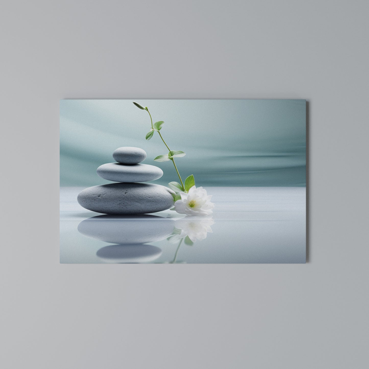 TRANQUIL STONE BALANCE Horizontal Canvas Print