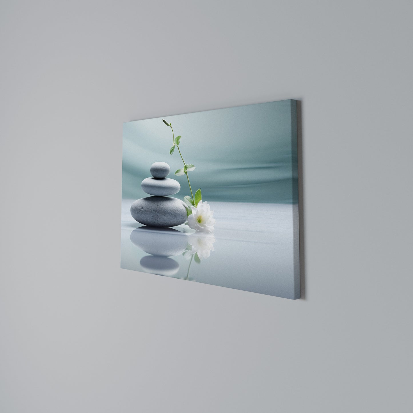 TRANQUIL STONE BALANCE Horizontal Canvas Print