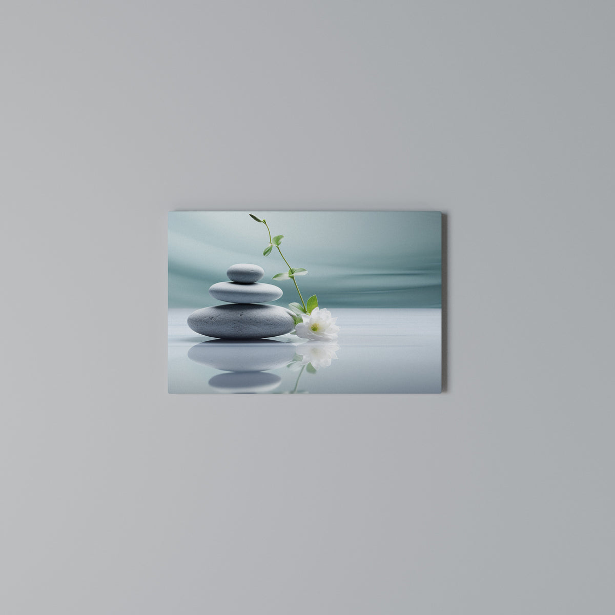 TRANQUIL STONE BALANCE Horizontal Canvas Print