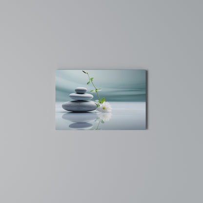 TRANQUIL STONE BALANCE Horizontal Canvas Print