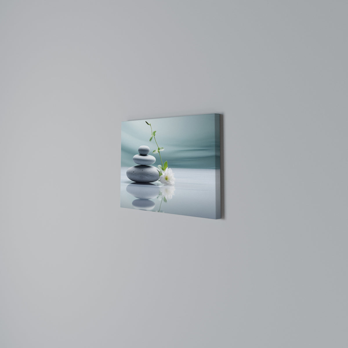 TRANQUIL STONE BALANCE Horizontal Canvas Print