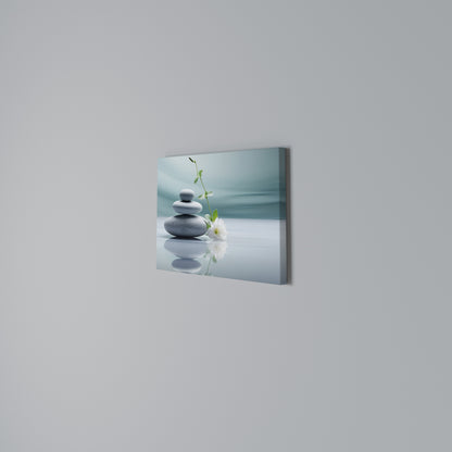 TRANQUIL STONE BALANCE Horizontal Canvas Print