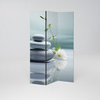 TRANQUIL STONE BALANCE Biombo Decorativo de 3 Painéis