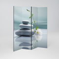 TRANQUIL STONE BALANCE Biombo Decorativo de 4 Painéis