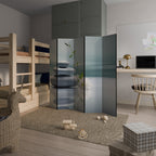 TRANQUIL STONE BALANCE Biombo Decorativo de 5 Painéis