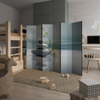 TRANQUIL STONE BALANCE Biombo de 6 Painéis