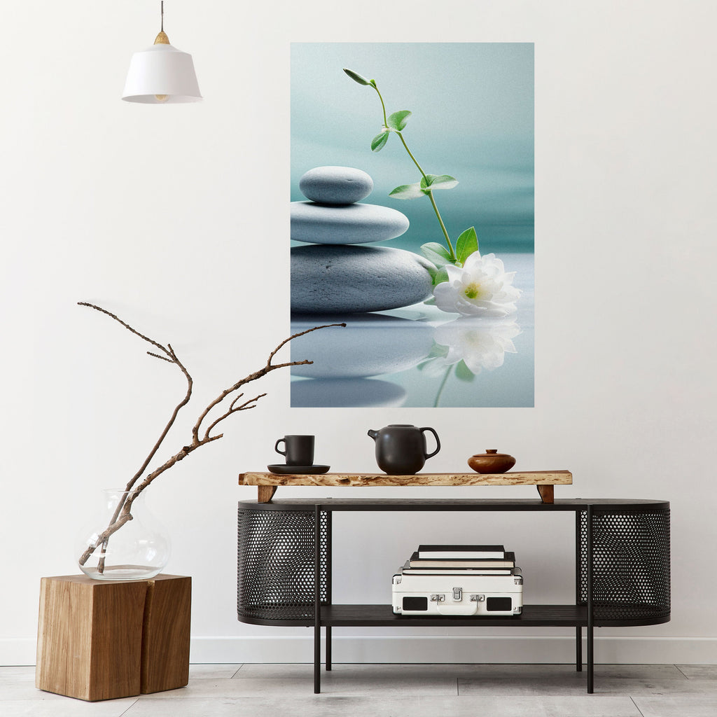 TRANQUIL STONE BALANCE Poster Vertical Autocolante