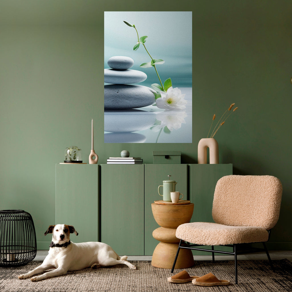 TRANQUIL STONE BALANCE Poster Vertical Autocolante
