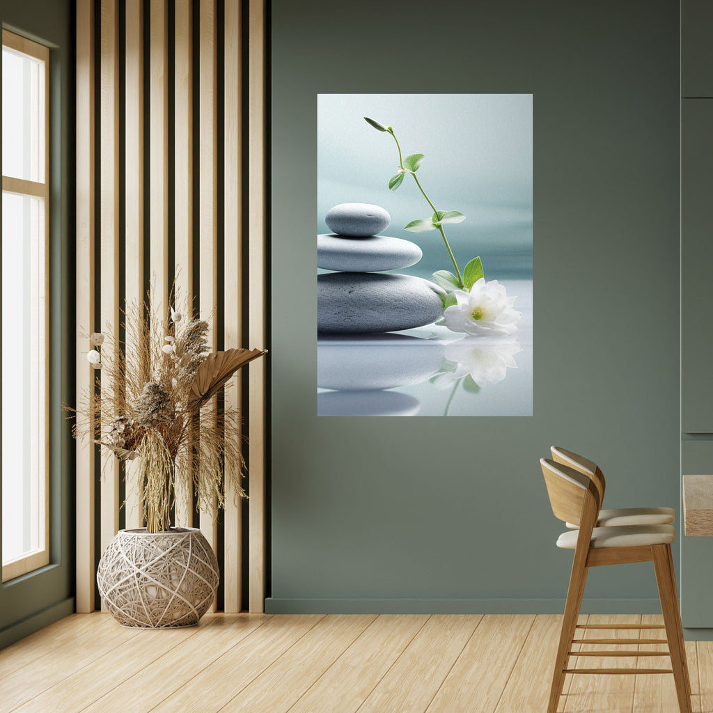 TRANQUIL STONE BALANCE Poster Vertical Autocolante