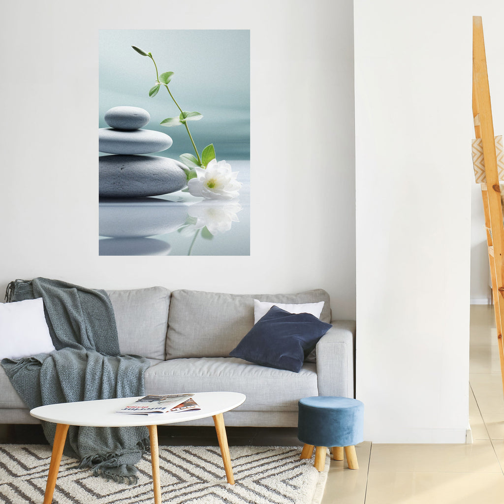 TRANQUIL STONE BALANCE Poster Vertical Autocolante