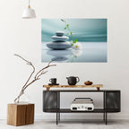 TRANQUIL STONE BALANCE Peel and Stick Horizontal Poster