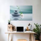 TRANQUIL STONE BALANCE Peel and Stick Horizontal Poster