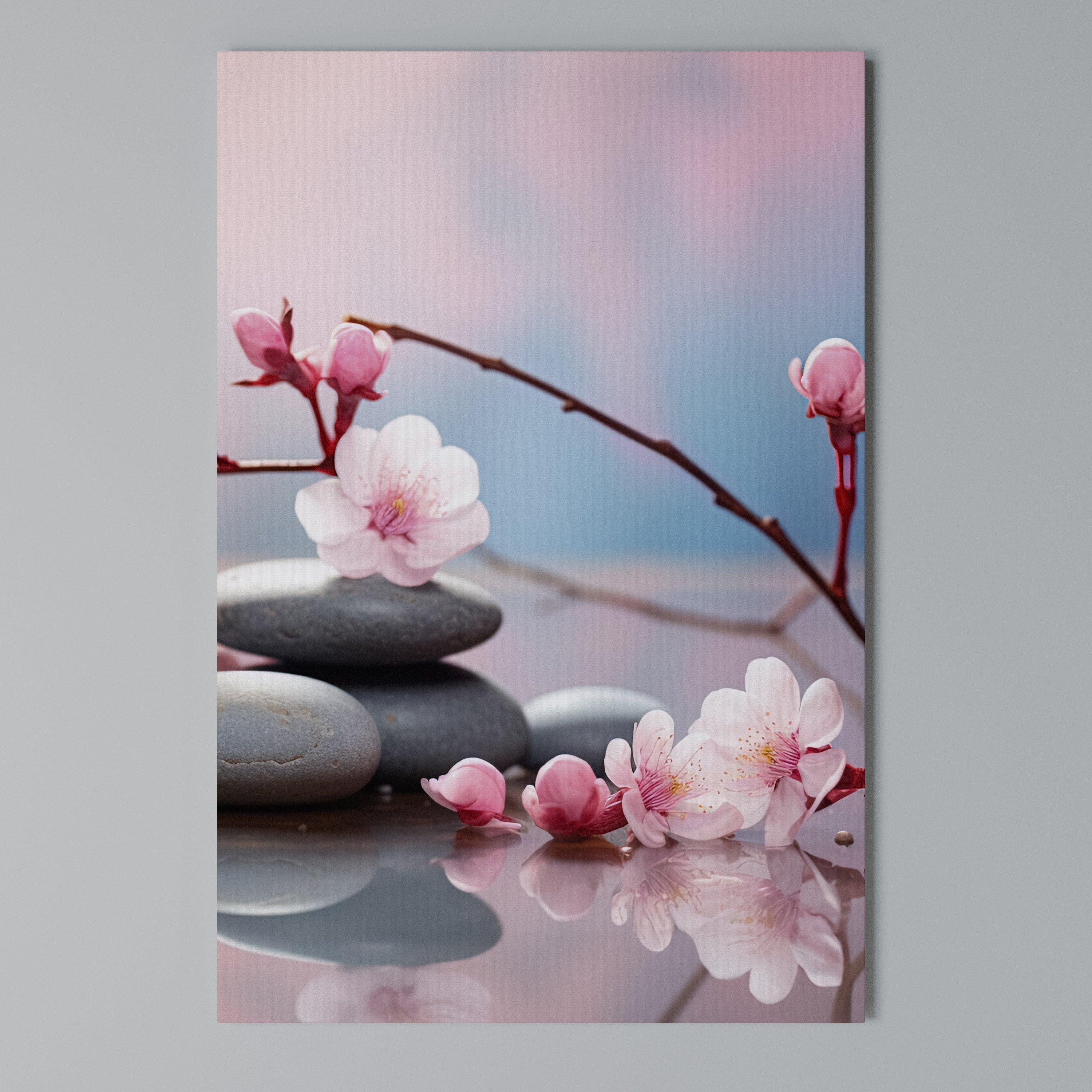 BALANCE OF NATURE Quadro em tela vertical
