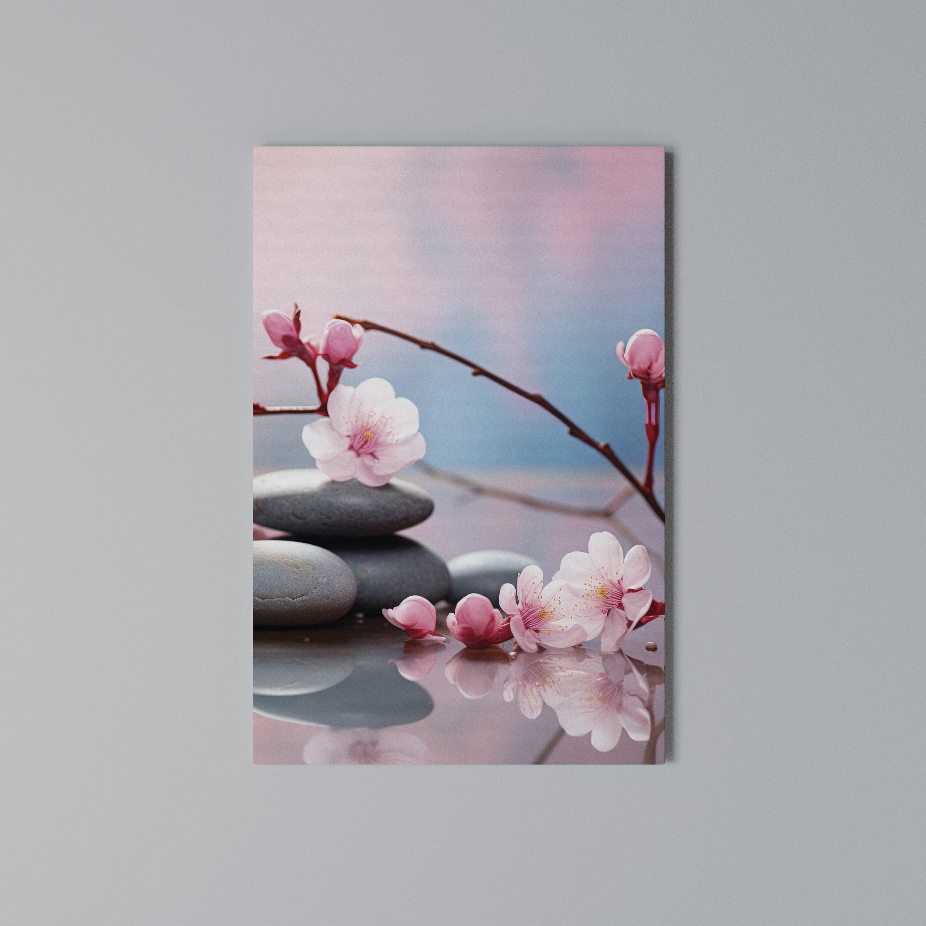 BALANCE OF NATURE Quadro em tela vertical