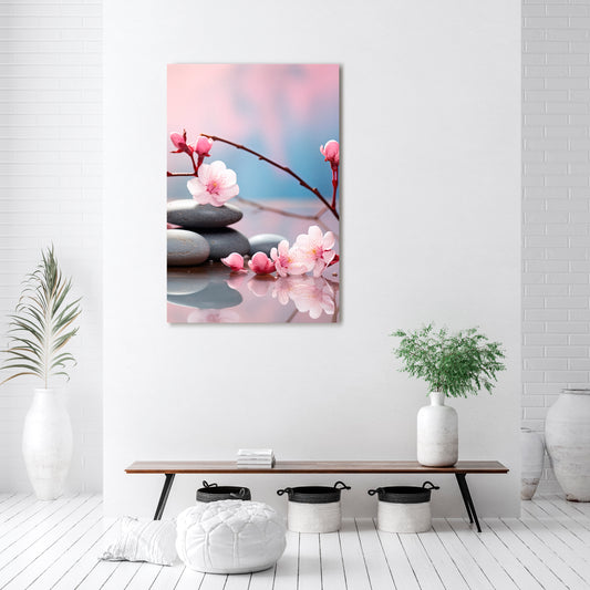 BALANCE OF NATURE Quadro em tela vertical
