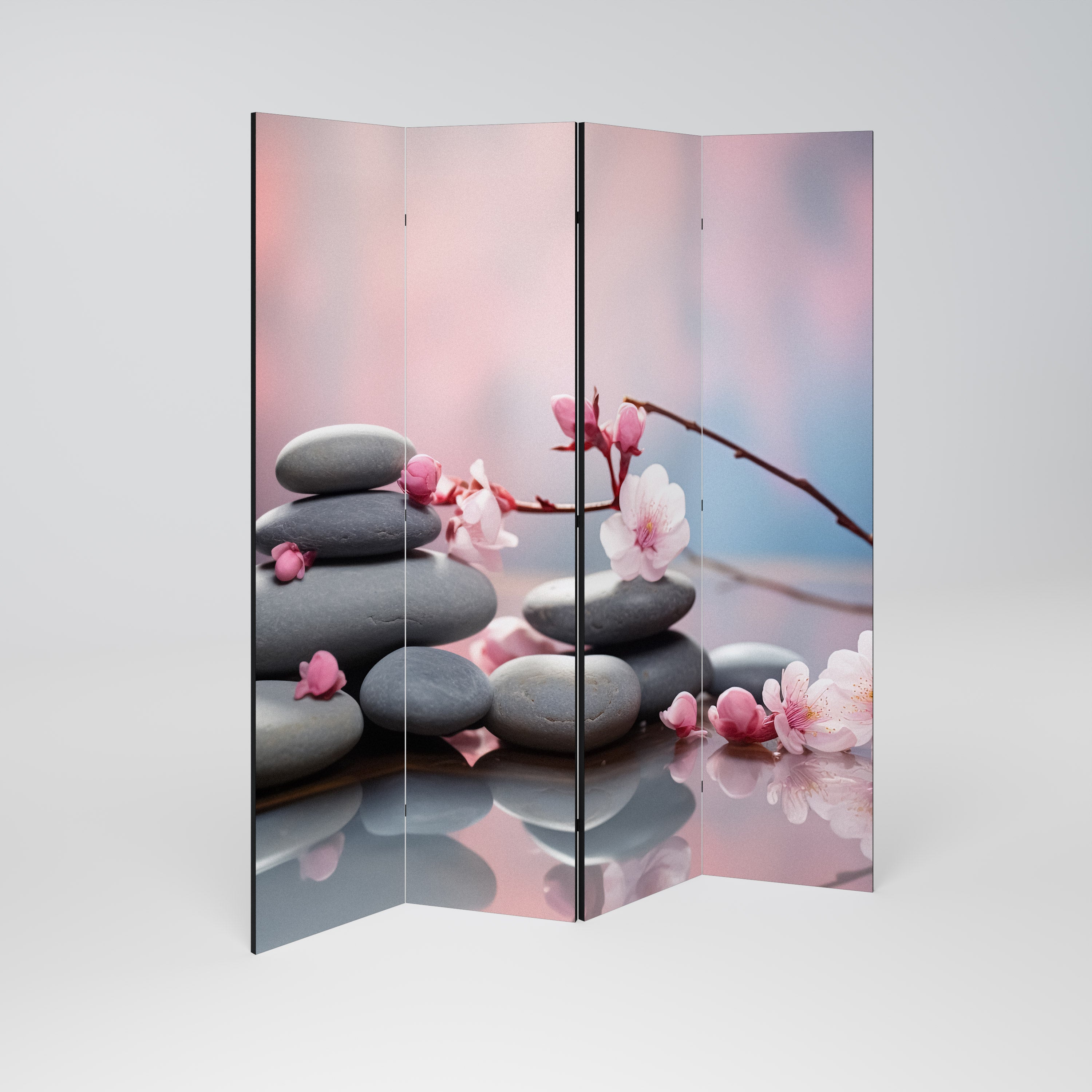 BALANCE OF NATURE Biombo Decorativo de 4 Painéis