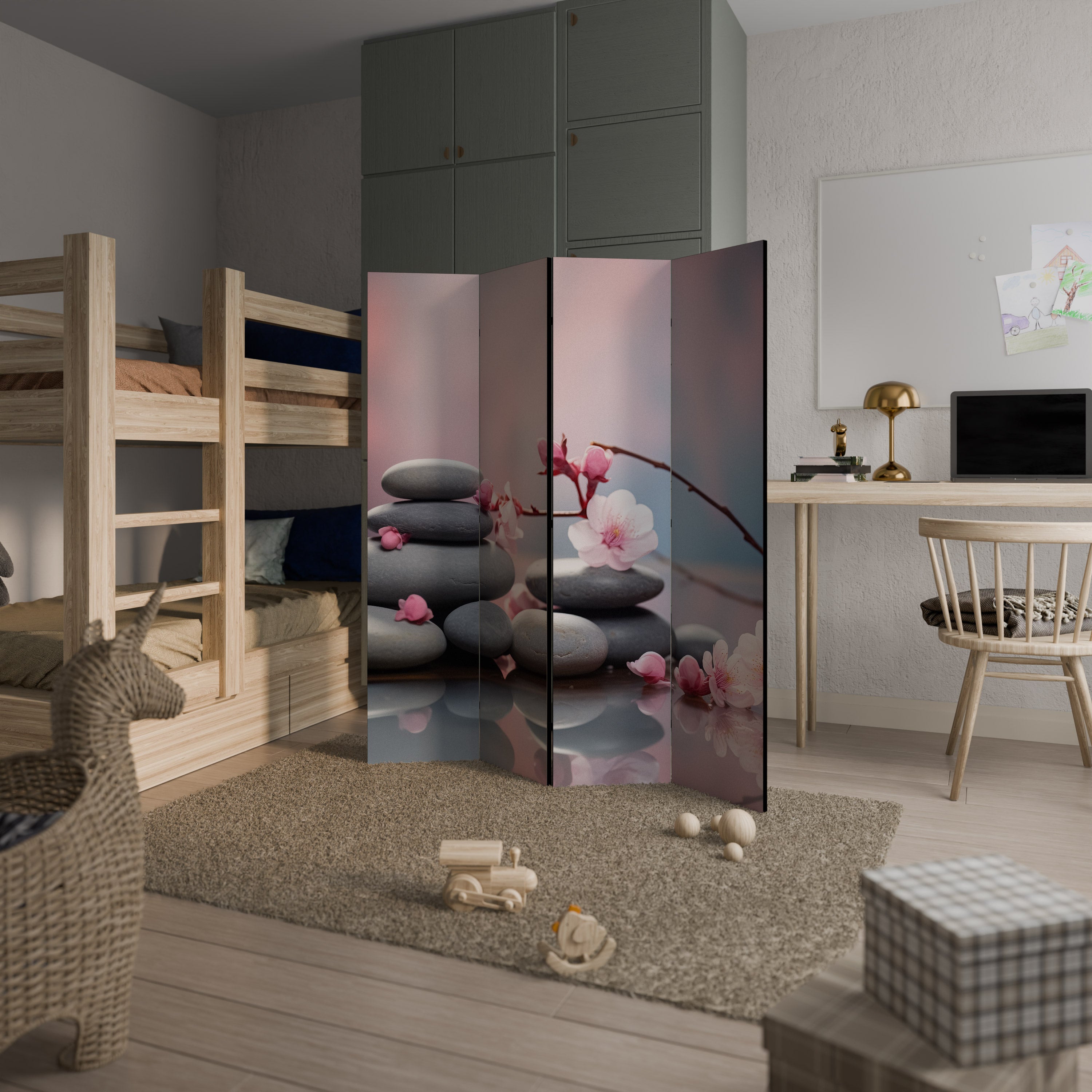 BALANCE OF NATURE 4-Panel Room Divider