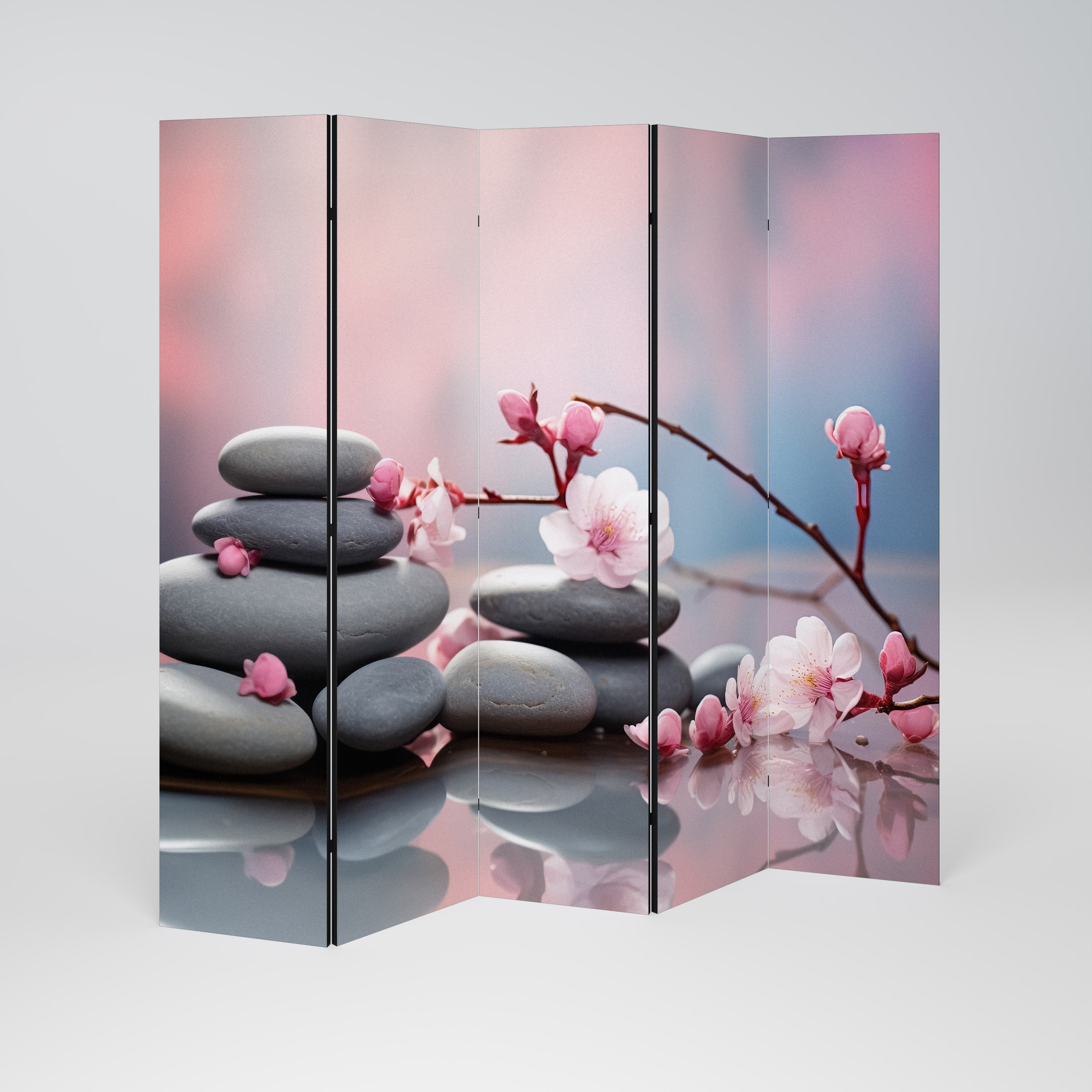 BALANCE OF NATURE Biombo Decorativo de 5 Painéis