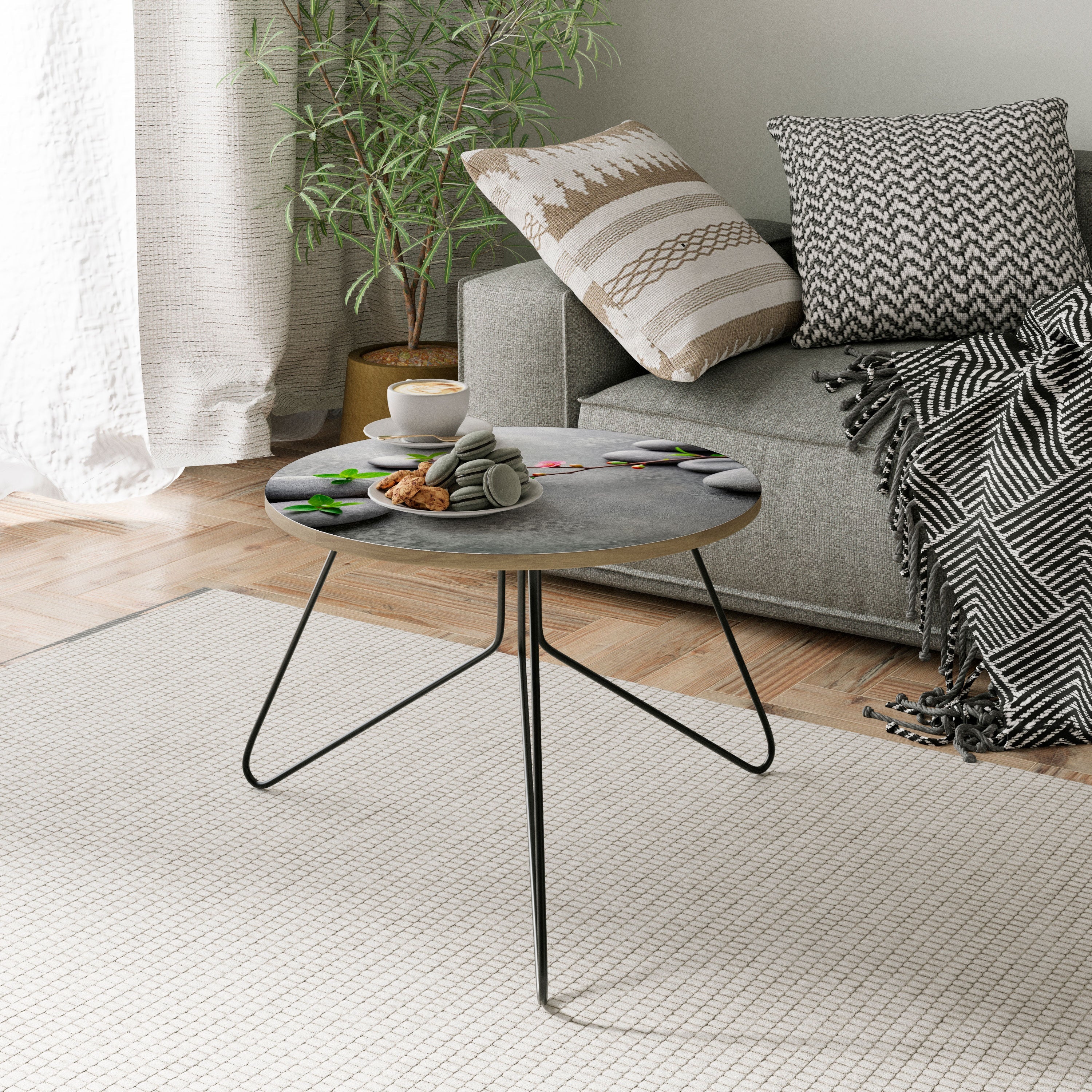 STONES AND BLOSSOMS Mesa de Centro 60