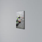 STONES AND BLOSSOMS Vertical Canvas Print