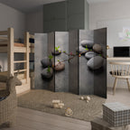 STONES AND BLOSSOMS Biombo Decorativo de 6 Painéis