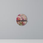 PEONY WHISPER Prateleira Oval Decorativa em Acabamento Preto