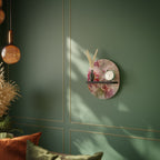 PEONY WHISPER Prateleira Oval Decorativa em Acabamento Preto