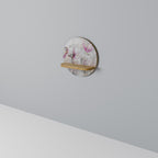 PEONY WHISPER Prateleira Redonda Decorativa em Efeito Carvalho