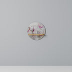 PEONY WHISPER Prateleira Redonda Decorativa em Efeito Carvalho