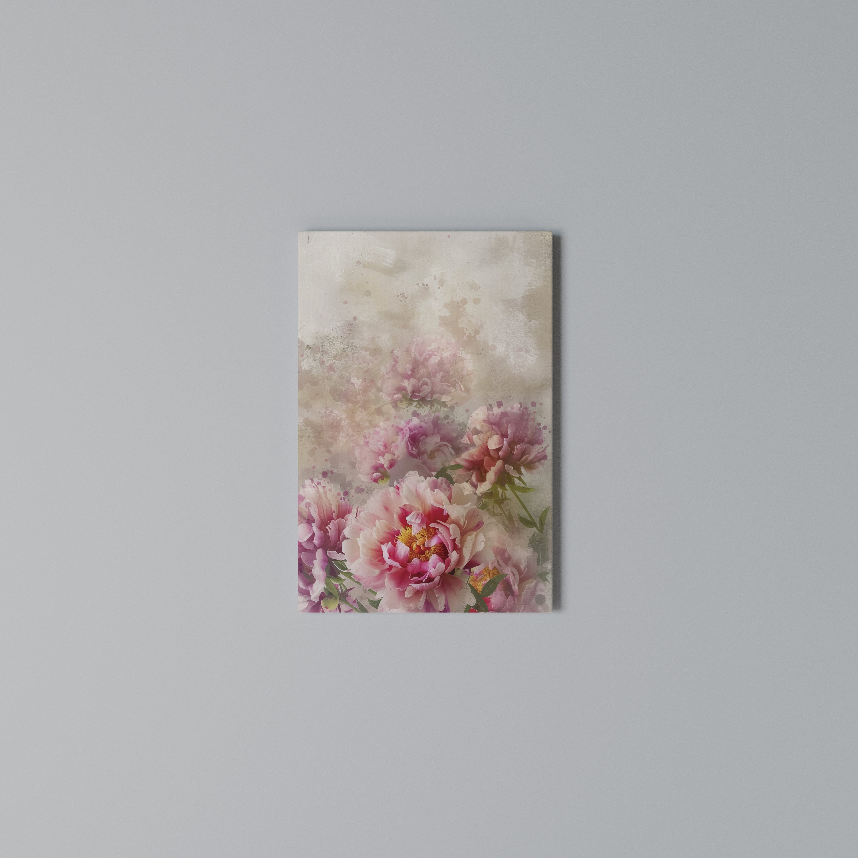 PEONY WHISPER Quadro em tela vertical