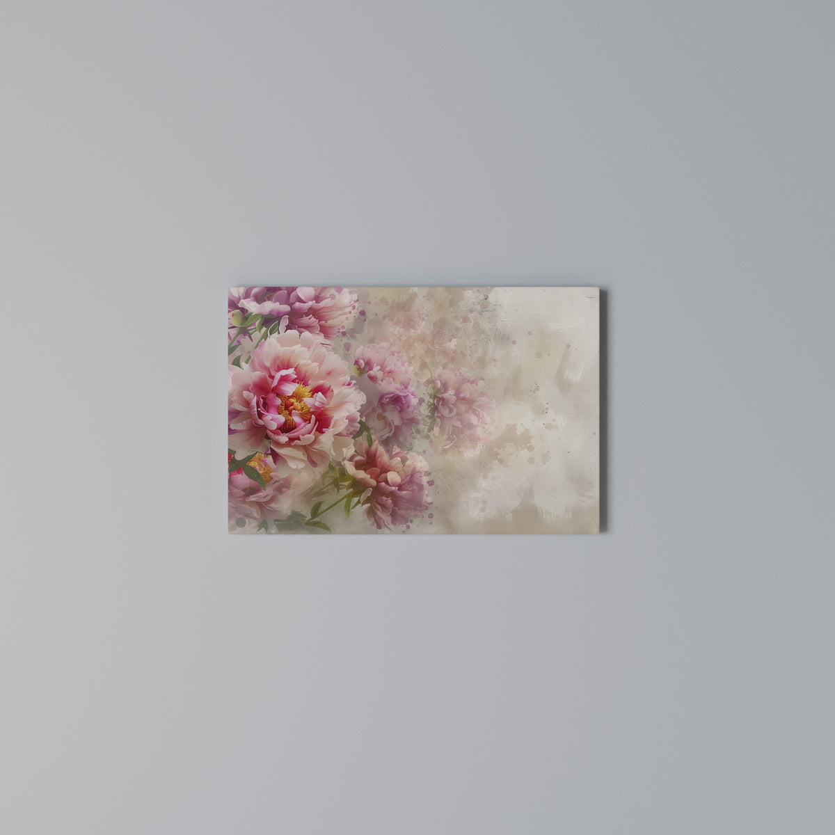 PEONY WHISPER Horizontal Canvas Print