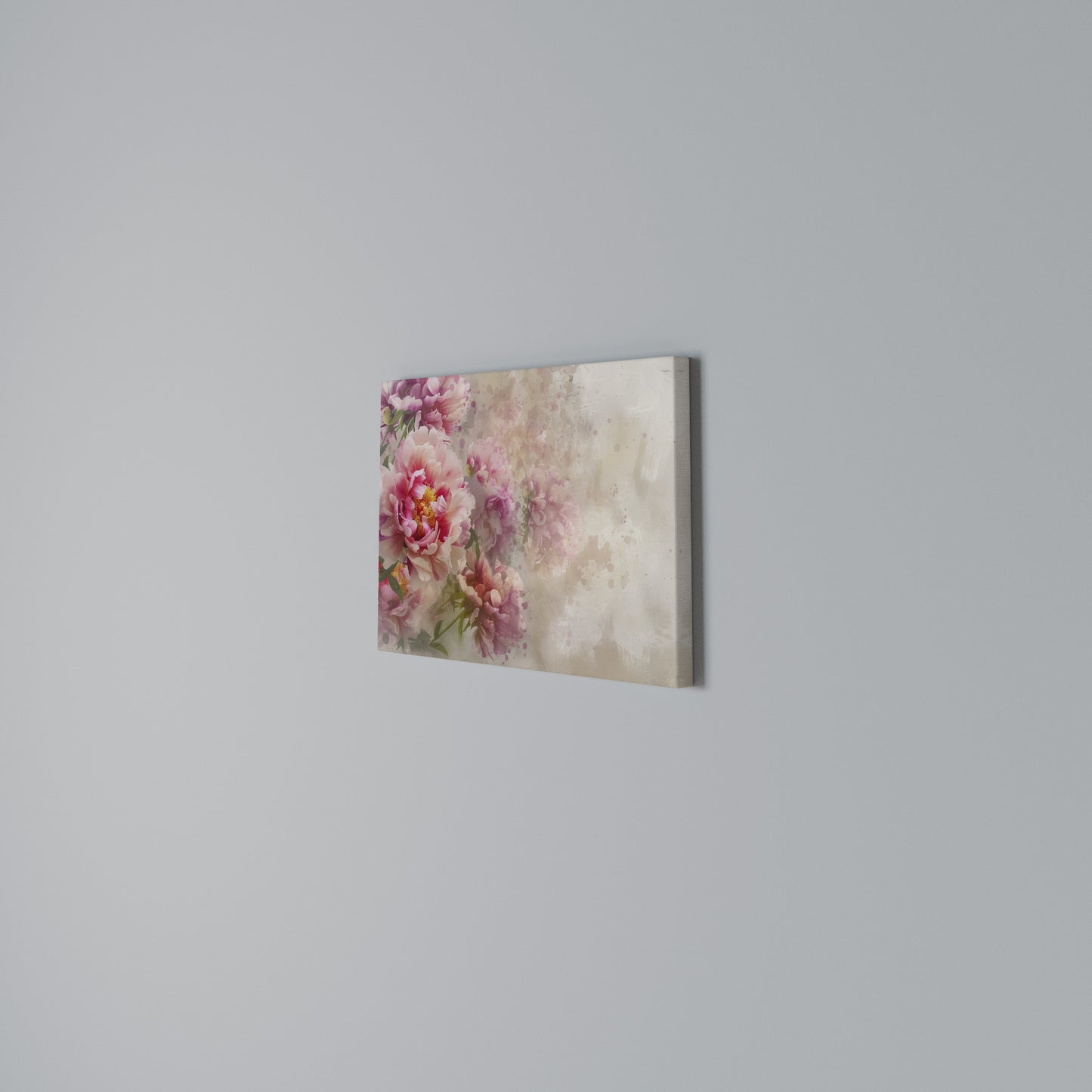 PEONY WHISPER Horizontal Canvas Print