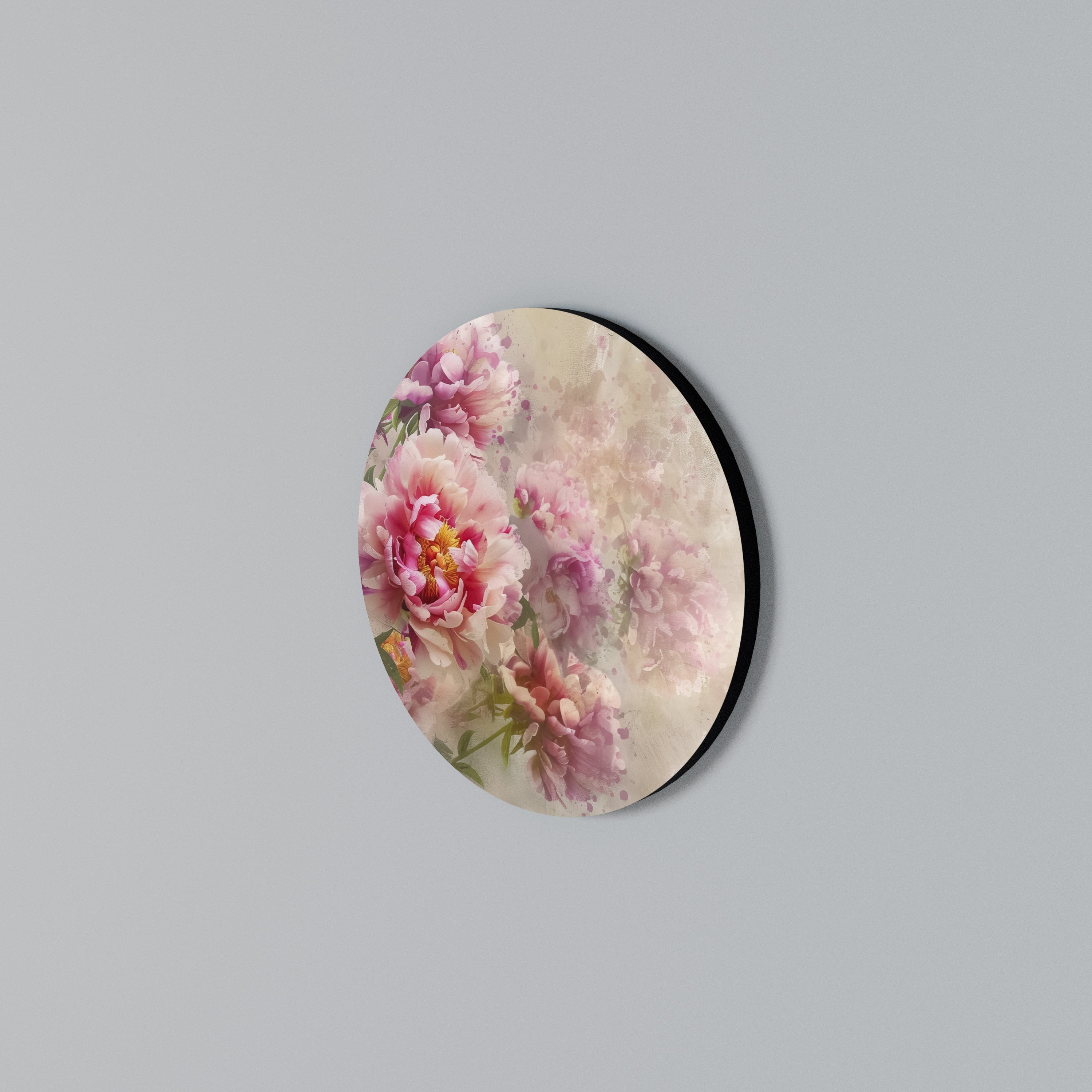 PEONY WHISPER Arte de Parede Redonda