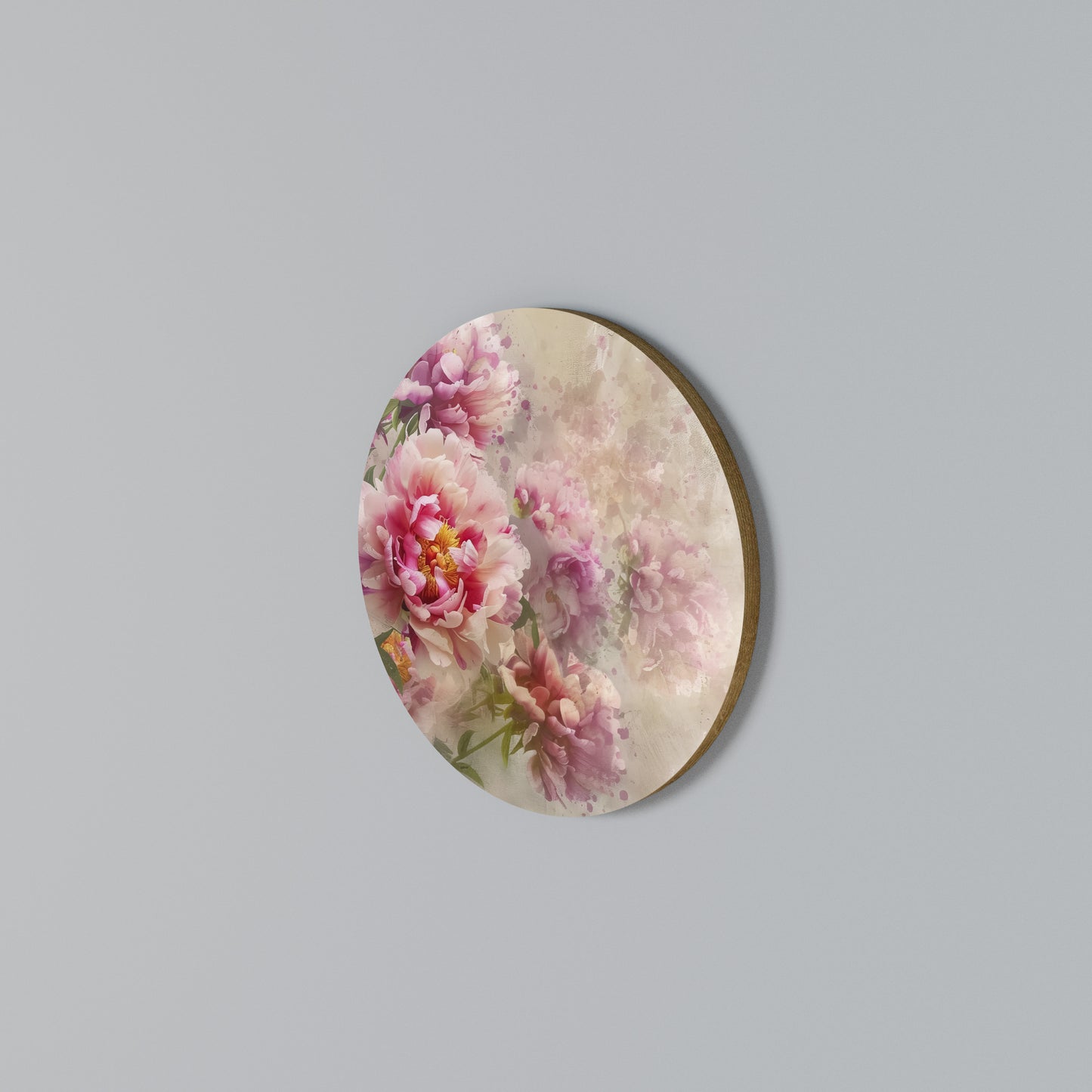 PEONY WHISPER Arte de Parede Redonda