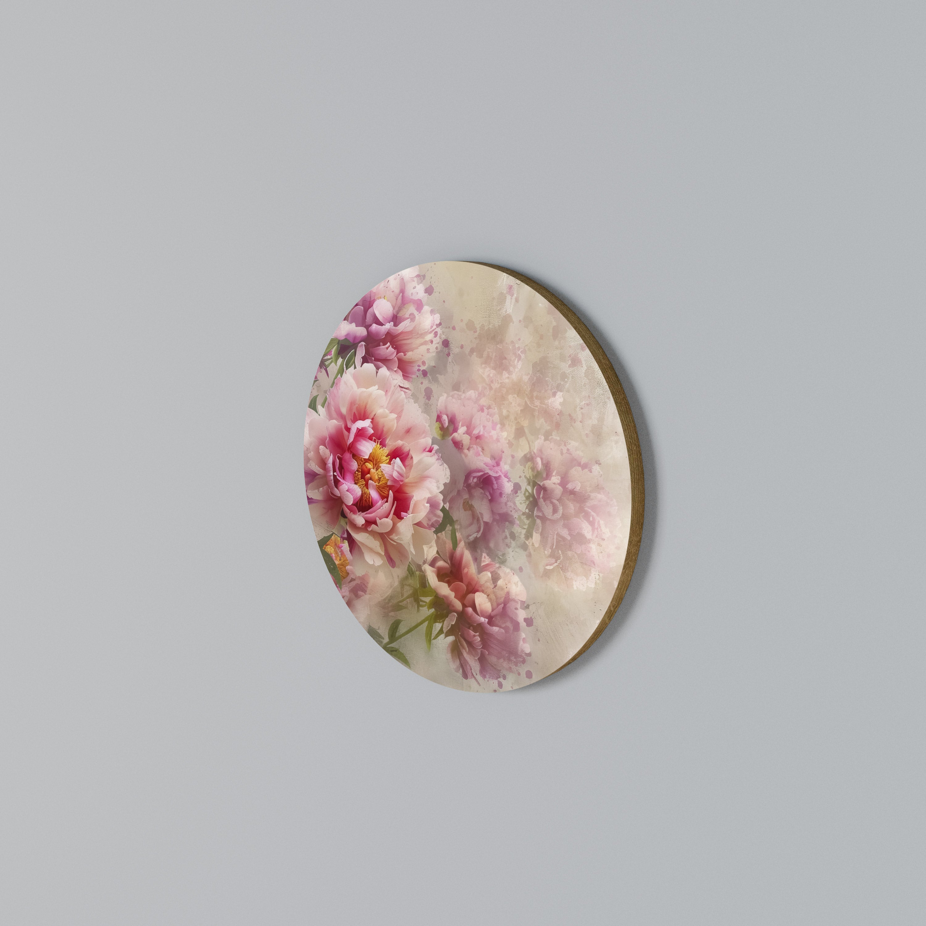 PEONY WHISPER Arte de Parede Redonda