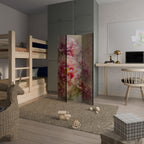 PEONY WHISPER Biombo Decorativo de 3 Painéis