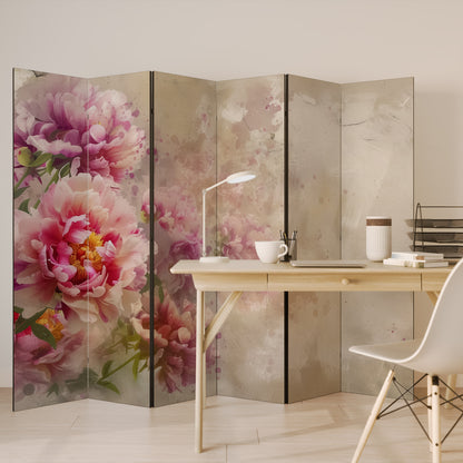 PEONY WHISPER Biombo de 6 Painéis