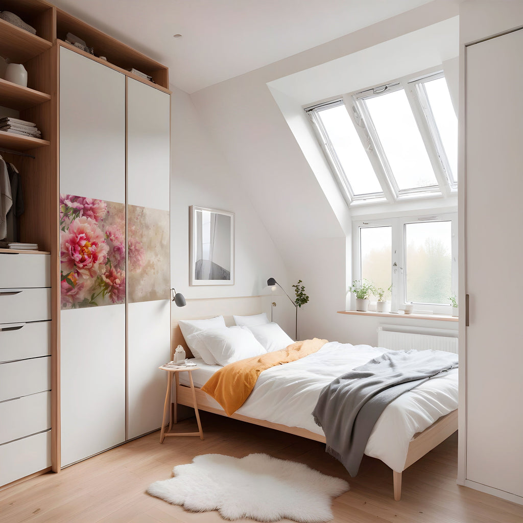 PEONY WHISPER Peel and Stick Horizontal Poster