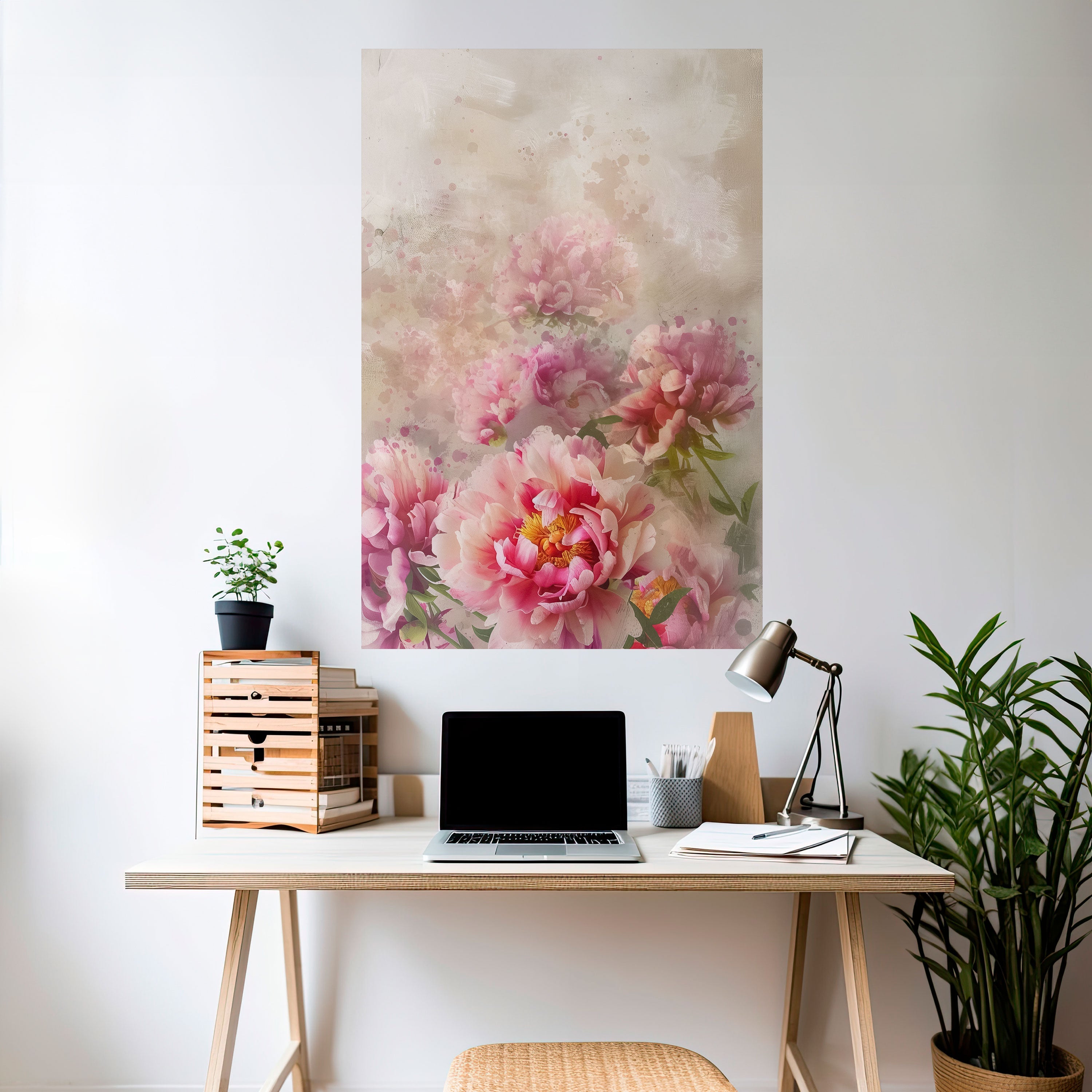 PEONY WHISPER Poster Vertical Autocolante