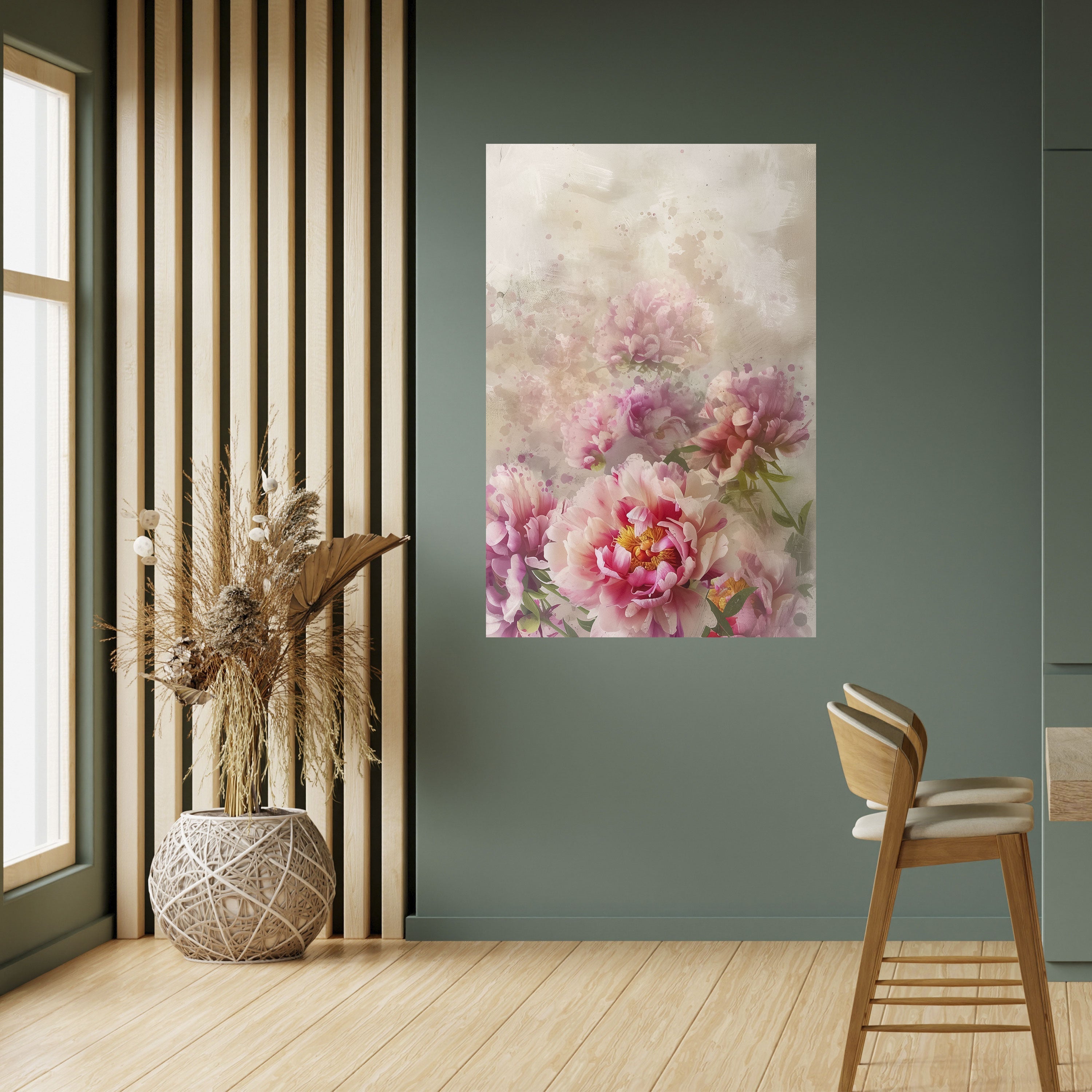 PEONY WHISPER Poster Vertical Autocolante