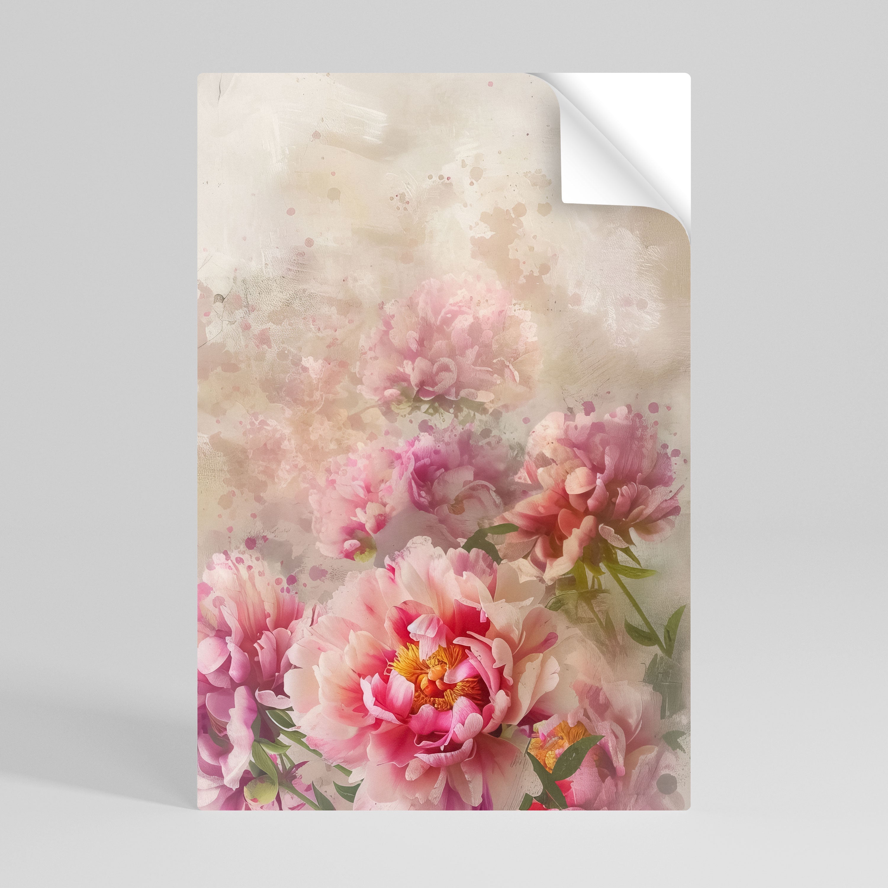 PEONY WHISPER Poster Vertical Autocolante