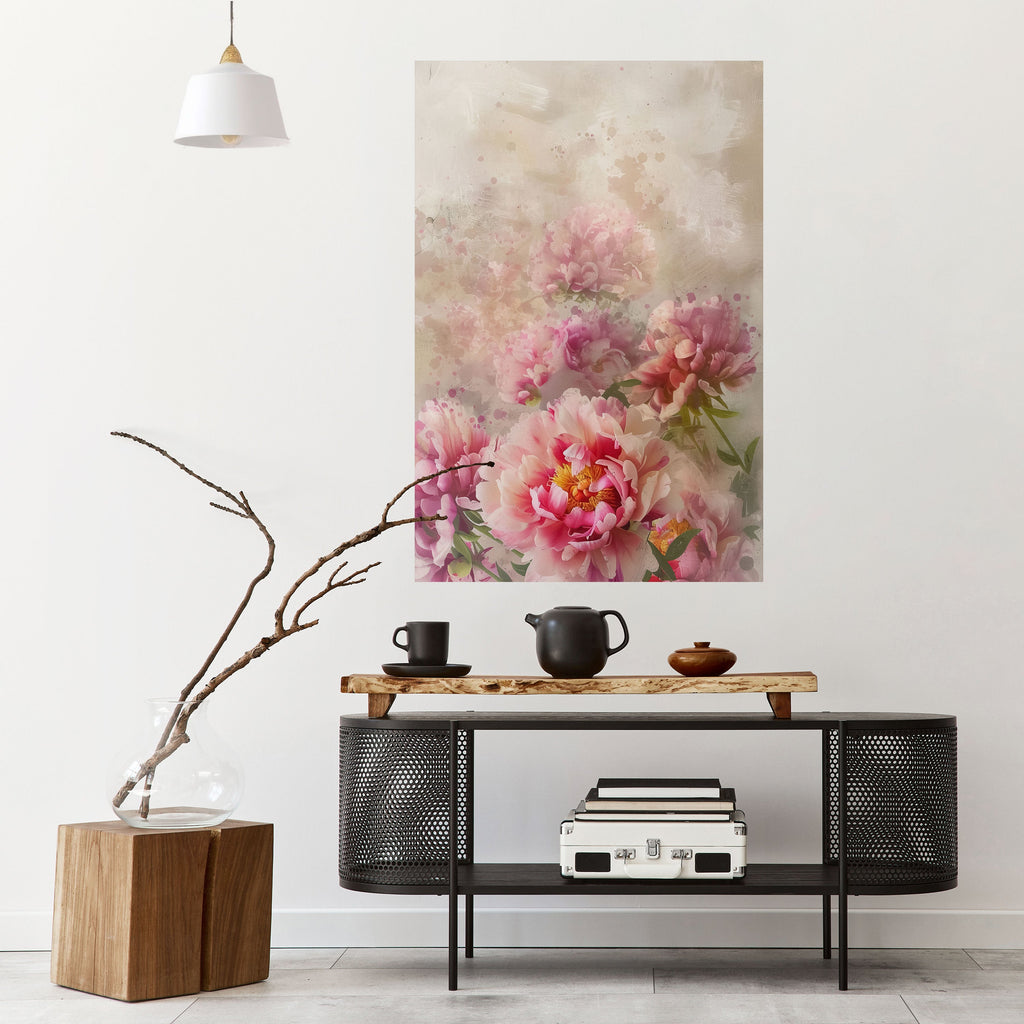 PEONY WHISPER Poster Vertical Autocolante