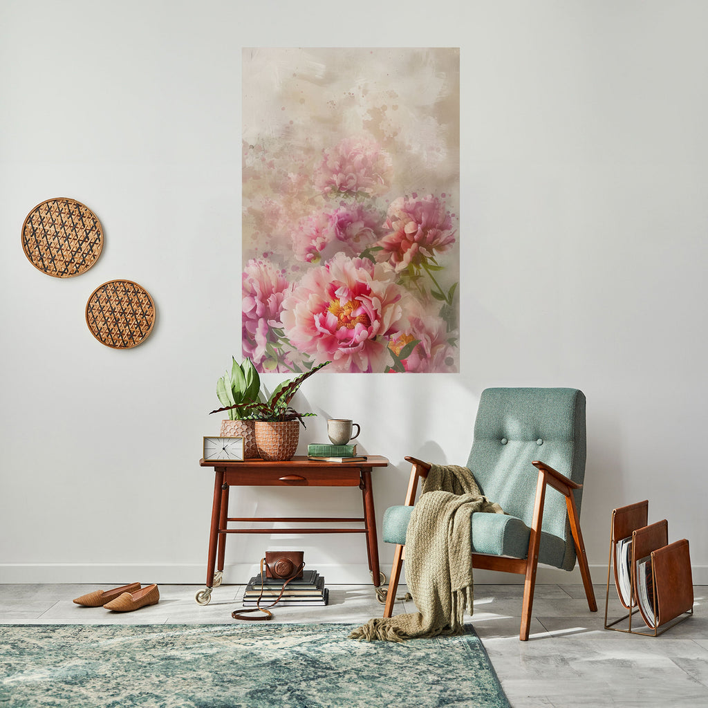 PEONY WHISPER Poster Vertical Autocolante