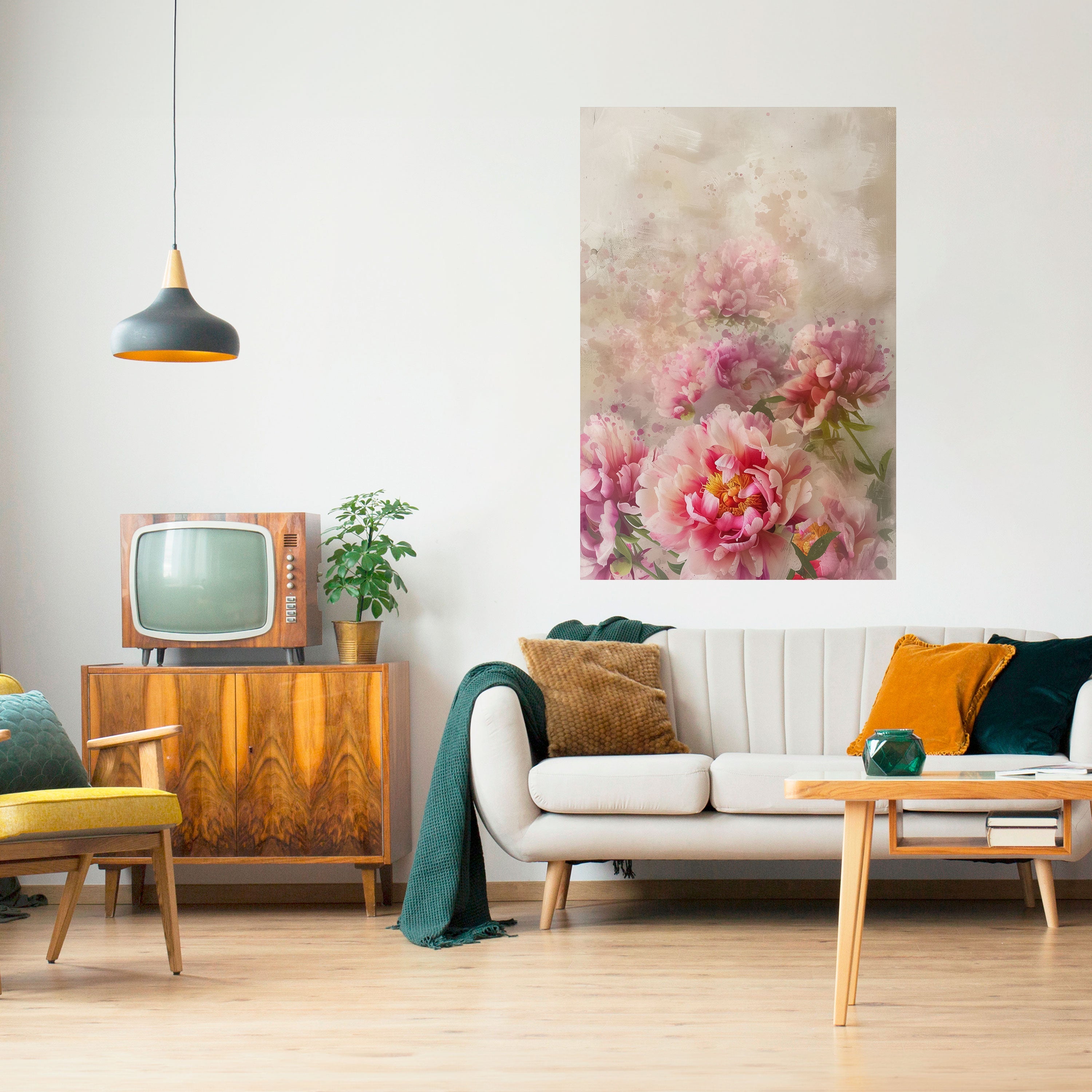 PEONY WHISPER Poster Vertical Autocolante