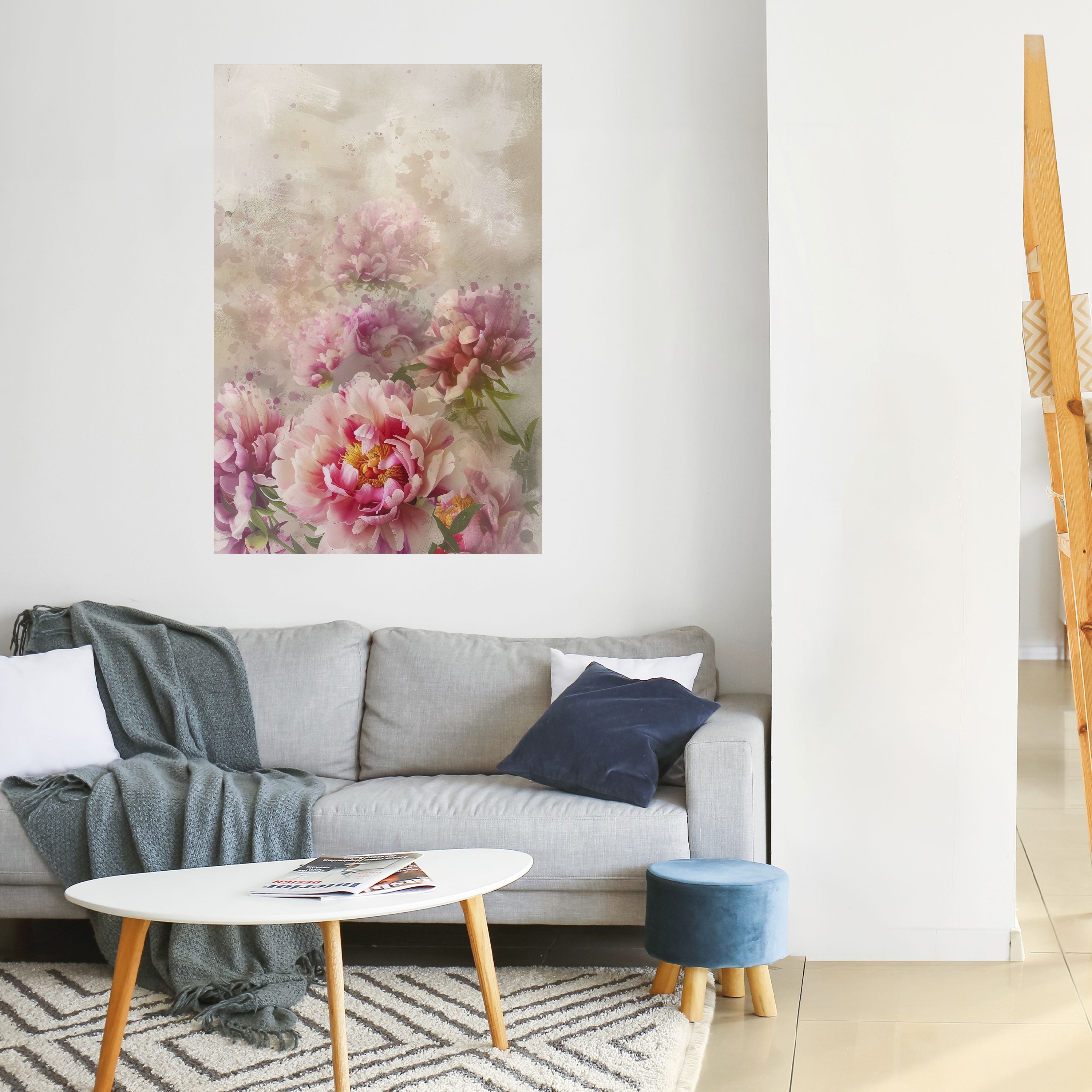 PEONY WHISPER Poster Vertical Autocolante